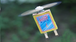 How to Make a Flying Helicopter With Matches and DC Motor