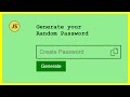 Random Password Generator | HTML | CSS | JavaScript