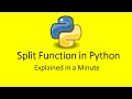 Split Function in Python | Explained in a Minute | Data Cleaning | Feature Engineering