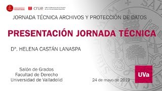 PRESENTACION DE LA JORNADA TÉCNICA