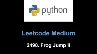 Leetcode 2498. Frog Jump II (greedy)