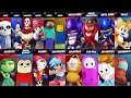 Sonic and Mario vs Steve and Noob vs Sans and Papyrus in Super Smash Bros Ultimate