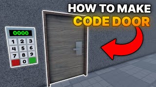 How to make a CODE DOOR in ROBLOX! (FREE KIT)