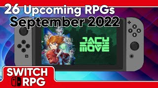 Massive amount of RPGs On Nintendo Switch For September 2022 | SwitchRPG