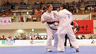 【新極真会】第37回全九州大会　女子軽量級決勝　酒井琉翔（桜塾）vs西谷柊香（蒼天塾　極）　SHINKYOKUSHINKAI KARATE