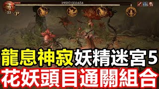 《Dragonheir: 龍息神寂》【全球版】#9【妖精迷宮5】花妖頭目通關組合