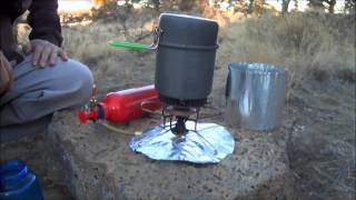 Optimus Terra Weekend Backpacking pot review