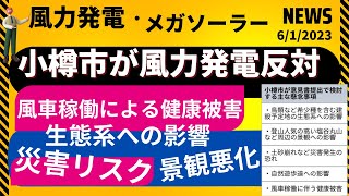 小樽市が風力発電反対！風車稼働による健康被害！災害リスク！生態系への影響！景観悪化！小樽市長が反対姿勢を明確に！土佐清水市は市民の声を聞け！