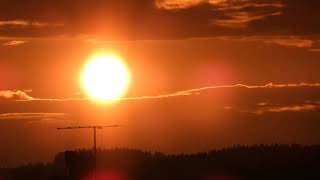 The Sun never sets - Evening Sun in the Clouds flyby - Nikon P1100