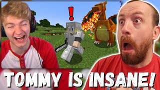 TOMMY IS INSANE! TommyInnit Minecraft's Pokemon Mod is pure chaos... (FIRST REACTION!)