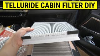 Kia Telluride Cabin Air Filter DIY (Easy 2 Minute How To Tutorial) #kia #kiatelluride