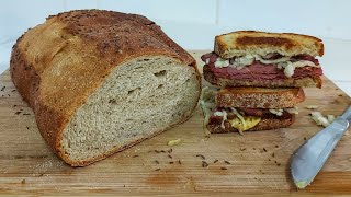 How to Make Jewish Deli Style Rye Bread - Light Caraway Rye with Dark Rye Flour