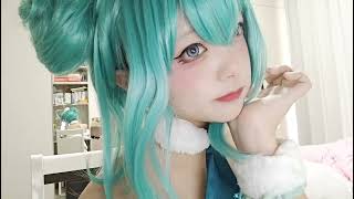 白兔第二弹～#miku #初音未来 #兔女郎 #cos#anime#初音ミク#二次元 #初音未来 头套 #初音未来 miku