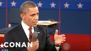Obama Sways The Undecided Voters | CONAN on TBS
