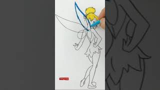 TINKERBELL COLORING PAGES ||| #shortvideo #shorts #shortsvideo #coloring #coloringpages