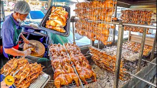 Biggest Al Faham Grilled Chicken Making In Bangkok l Thailand Street Food