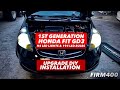 FIRST GENERATION HONDA FIT GD3 H4 LED HEADLIGHTS AND 194 LED BULBS LIGHTING DIY UPGRADE INSTALLATION