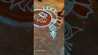 Aippasi Madham Thamari Peacock Kolam / Dwarkamaistyle 🔯🌺