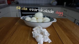 Skala svår skalade ägg