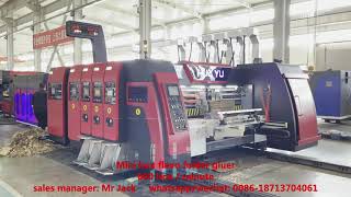 600 box / minute, mini box flexo folder gluer