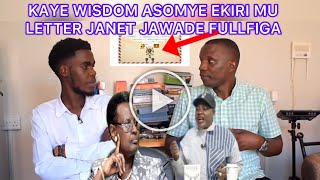 Emilanga goka kaye wisdom alesse ekiri mu letter Janet Museveni jawedde Jenifer full figure