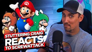 Stuttering Craig Reacts to ScrewAttack's Top 10 Mario Games