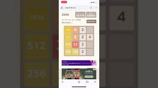 2048パズルで4096達成の瞬間