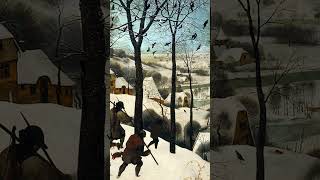 The Hunters in the Snow by Pieter Bruegel the Elder #shorts