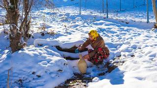 Difficult Daily Village Life in Cold and Snowy Mountains Far from Civilization