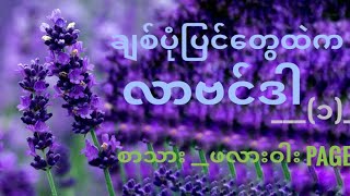 ချစ်ပုံပြင်တွေထဲက လာဗင်ဒါ💜🍇 (၁) (📝 ''Flowers'' Page.. 🎙စိမ်းမြမြဇင်)#flowers  #lavender essencereade