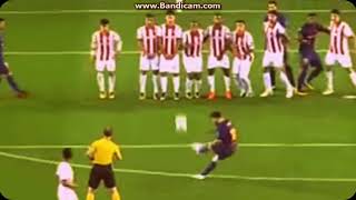 Barcelona vs Olympiakos 3 1   Lionel Messi FREE KICK Goal Champions League 18 October 2017 HD   YouT
