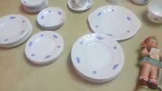 Antique Blue Chelsea Dishes Collection