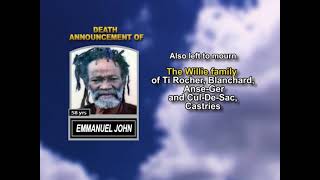 Emmanuel John ~ Medium Obituary-