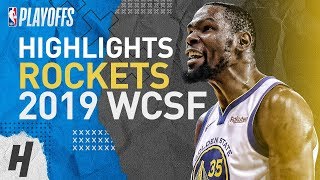Kevin Durant Full Series Highlights vs Rockets | 2019 NBA Playoffs WCSF