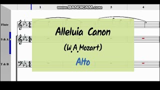 Alleluia Canon (W.A.Mozart) _Alto