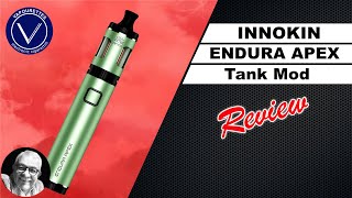 INNOKIN Endura Apex review. Penstyle mod with new mesh T20s coil, 2 step wattage