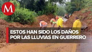 En Guerrero, 12 municipios reportan afectaciones por lluvias