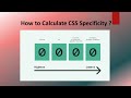 How To Calculate CSS Specificity | CSS Specificity | CSS Tutorials | Frontend Tutorials |