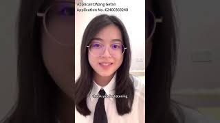 HKUST-MSGO Self-introduction Video | Wang Gefan | Application No.: 62400369240