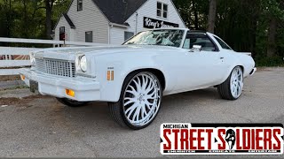 Custom Chevy Malibu on 24in Rucci Wheels & Matching Slingshot