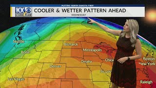 A hot pattern stalls out over North Dakota