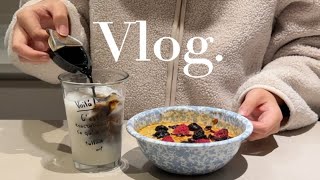 Vlog早餐 | 100天早餐不重样 | 低卡香蕉烤燕麦+香蕉拿铁