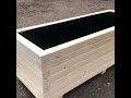 long wooden planter