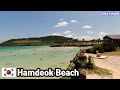 [Korea78] Beautiful Hamdeok Beach for Swimming in Jeju island