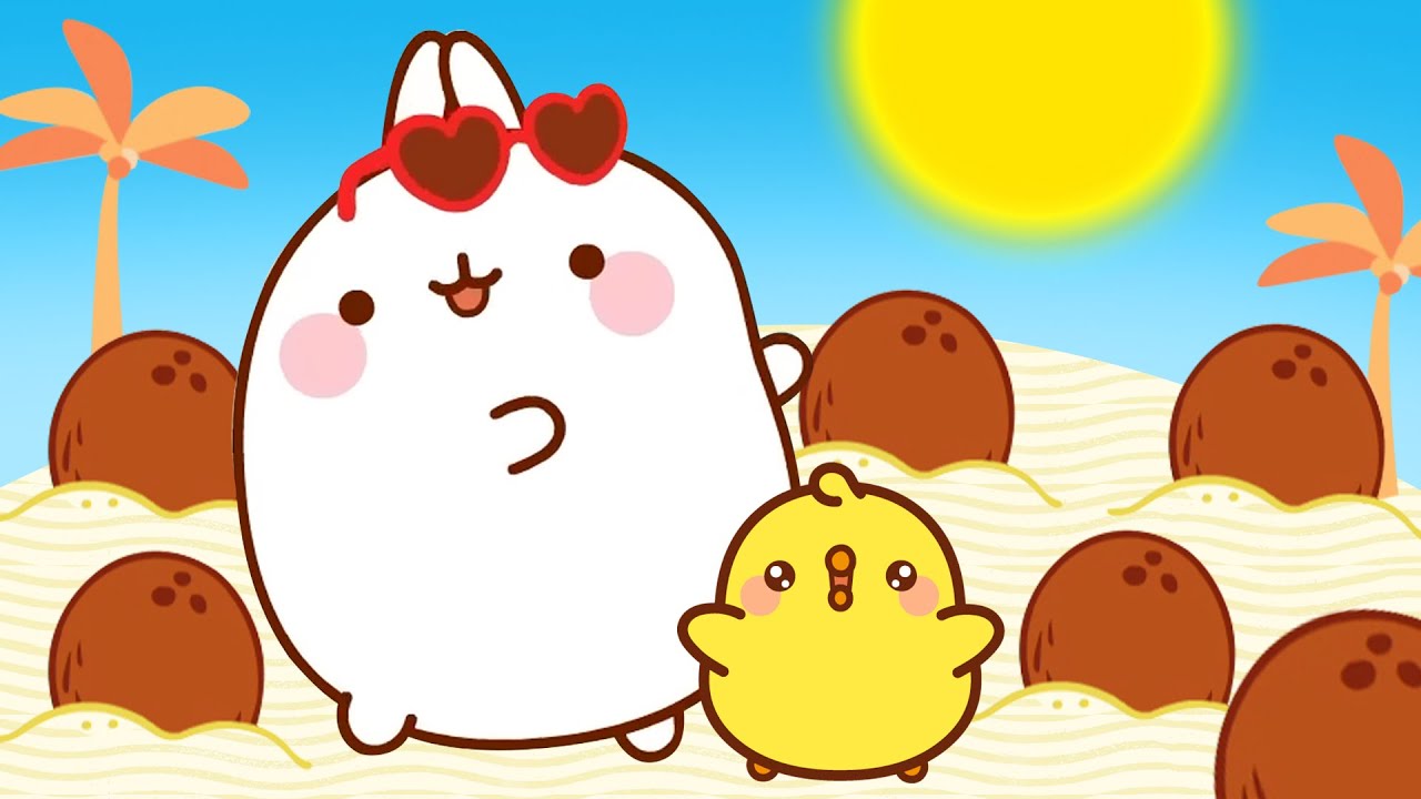 Molang Funny Cartoons | Coconuts | Cartoon For Kids | Cartoon Candy ...