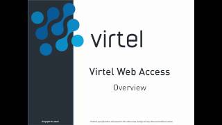 Virtel Web Access: Overview (part 1/7)