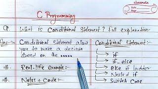 C Conditional Statements | if, if-else, else if, nested if else, switch case | Learn Coding
