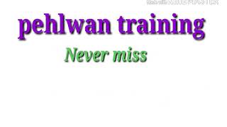 Pehlwan training in badyal