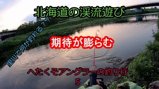 北海道十勝　河川中流域で　ルアーフィッシング！！