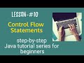 Java tutorial  for beginners - Control flow statements in Java